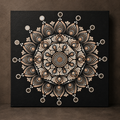 Harmony hand-painted dot art mandala, full artwork view