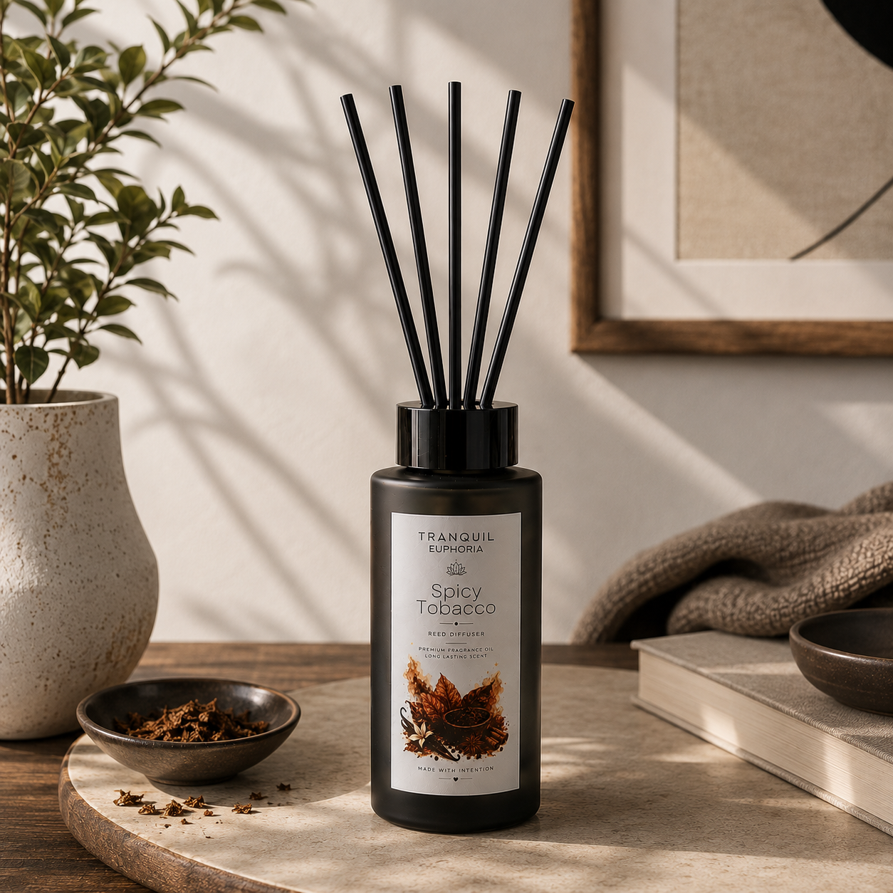Reed Diffuser - Tower - Spicy Tobacco